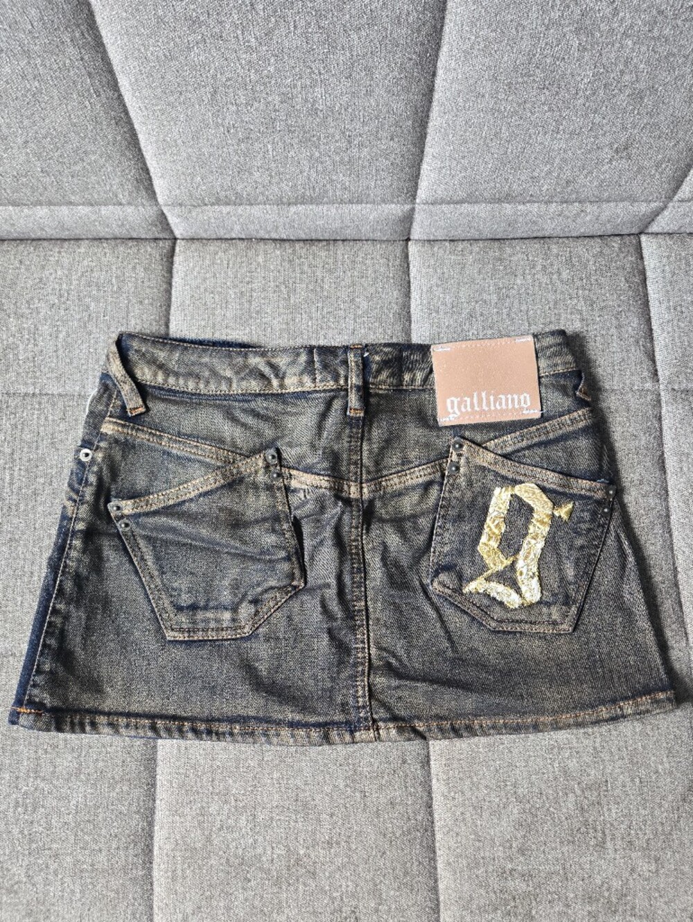 Galliano | Vintage Denim Mini Skirt Size S